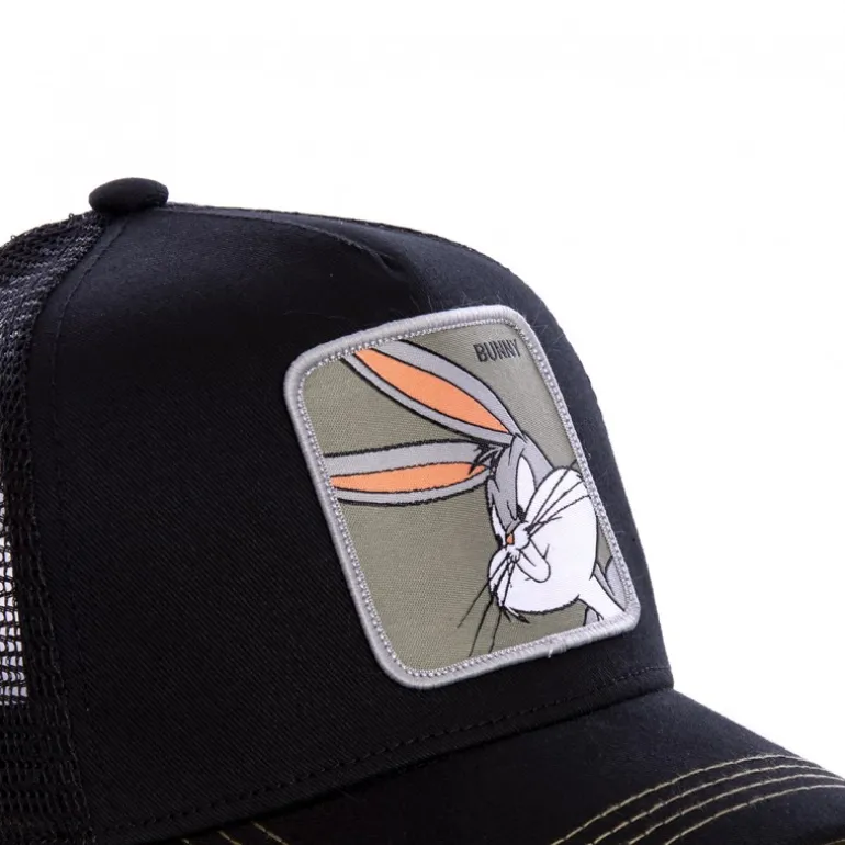 Casquette Trucker Looney Tunes Bugs Bunny Snapback Noir Capslab