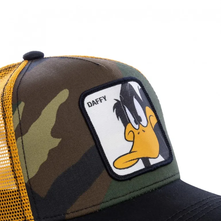 Casquette Trucker Looney Tunes Daffy Duck Snapback Vert Capslab