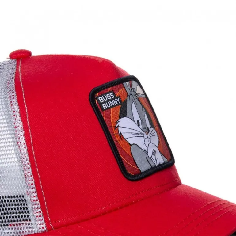 Casquette Trucker Looney Tunes Bugs Bunny Snapback Rouge Capslab