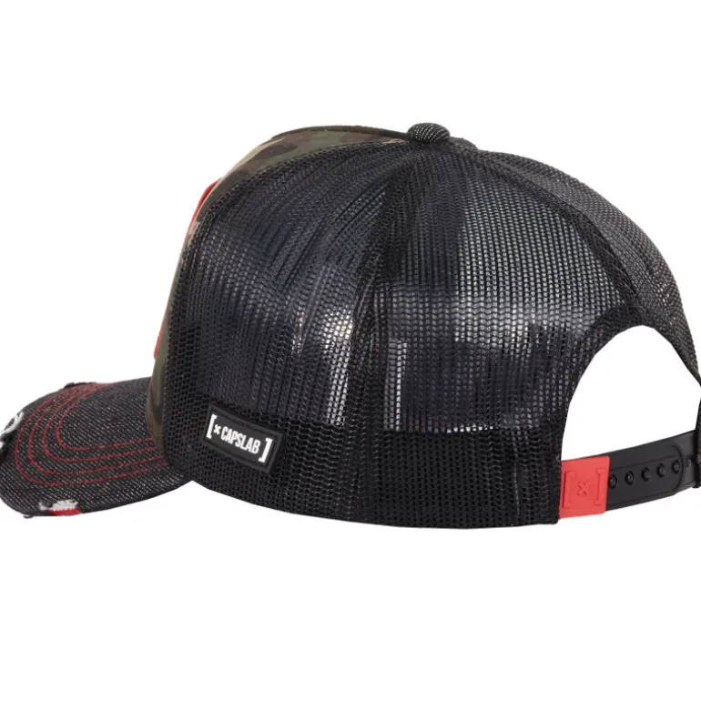 Casquette Trucker Looney Tunes Snapback Effet Déchiré - Camouflage - Capslab
