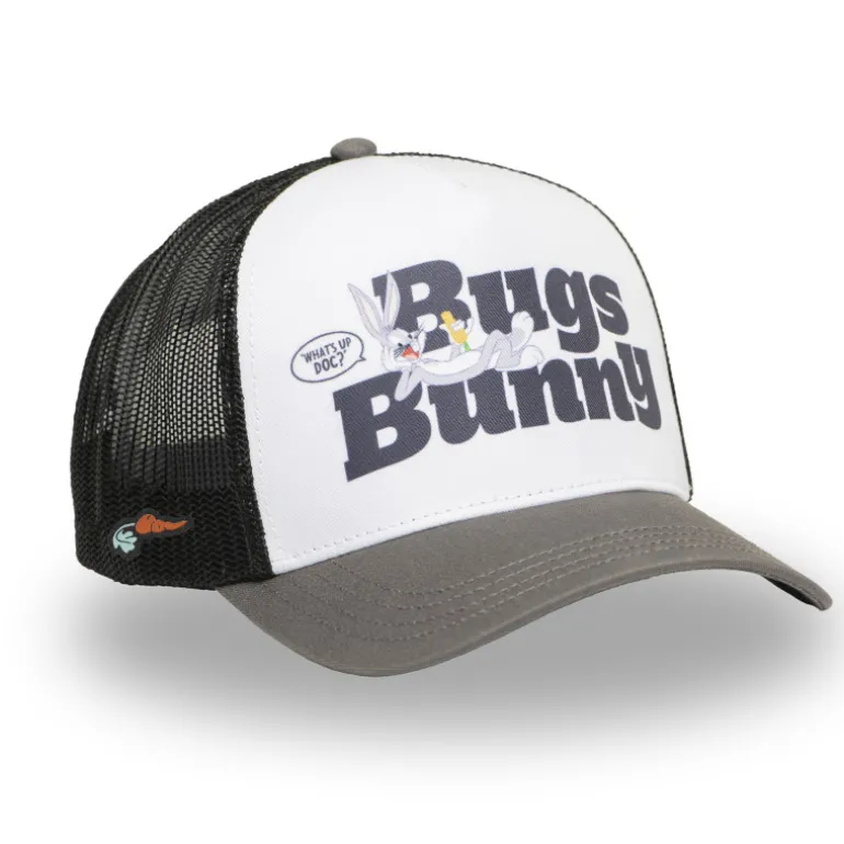 Casquette Trucker Looney Tunes Bugs Bunny Snapback Grise - Capslab
