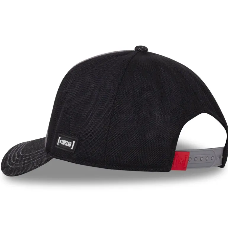 Casquette Trucker Looney Tunes Bugs Bunny Snapback Effet Denim - Noire - Capslab