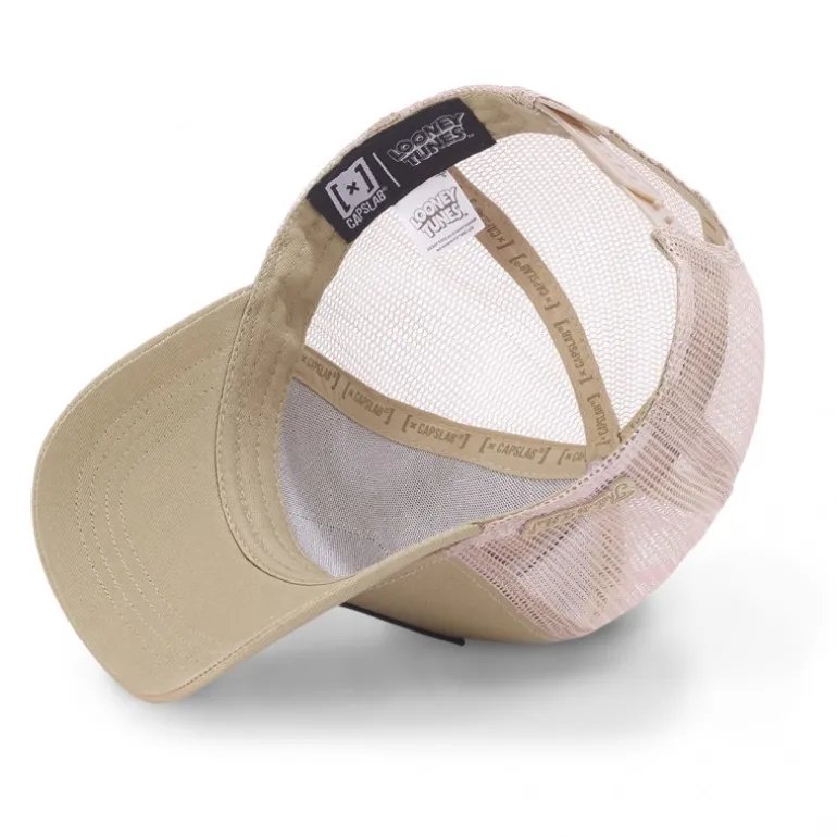 Casquette Trucker Looney Tunes Coyote Snapback Beige Capslab