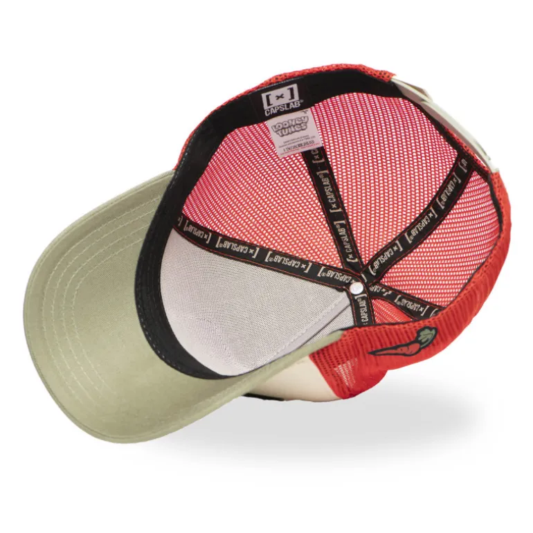 Casquette Trucker Looney Tunes Bugs Bunny Snapback Beige - Capslab
