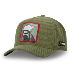 Casquette Trucker Naruto Shippuden Kakashi Snapback Velours Côtelé - Verte - Capslab