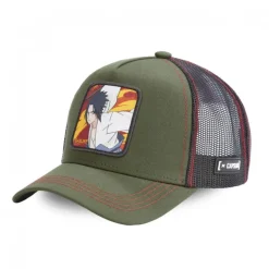 Casquette Trucker Naruto Shippuden Sasuke Snapback Gris Capslab
