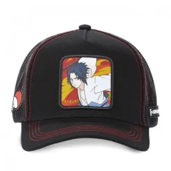 Casquette Trucker Naruto Shippuden Sasuke Snapback Noir Capslab