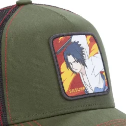 Casquette Trucker Naruto Shippuden Sasuke Snapback Gris Capslab