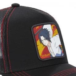 Casquette Trucker Naruto Shippuden Sasuke Snapback Noir Capslab