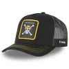 Casquette Trucker One Piece Snapback Noir Capslab