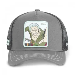 Casquette Trucker One Piece Roronoa Zoro Snapback Gris Capslab