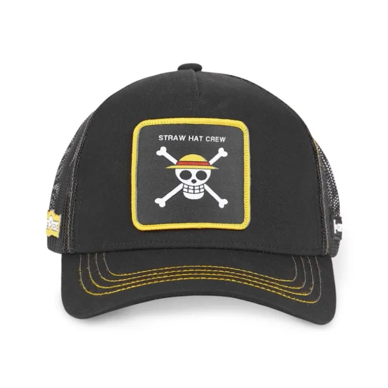 Casquette Trucker One Piece Snapback Noir Capslab