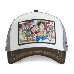 Casquette Trucker One Piece Crew Snapback - Marron - Capslab