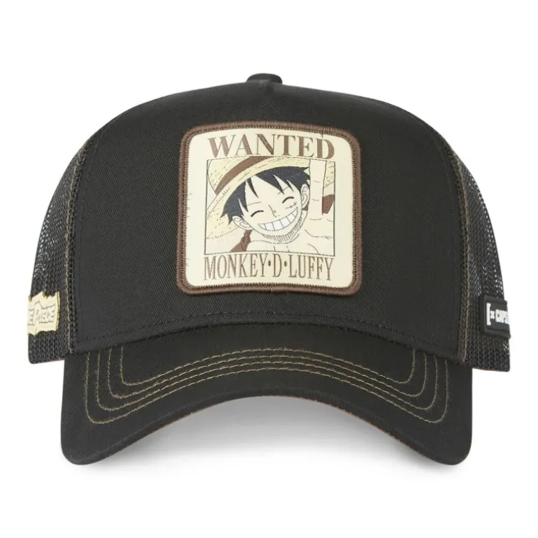 Casquette Trucker One Piece Luffy Snapback Noir Capslab