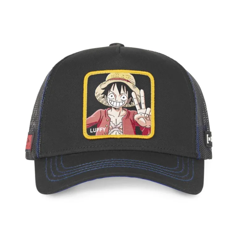 Casquette Trucker One Piece Luffy Snapback Noir Capslab