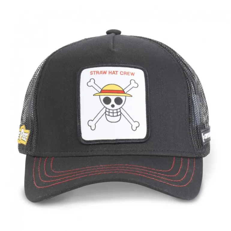 Casquette Trucker One Piece Snapback Noir Capslab