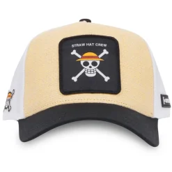 Casquette Trucker One Piece Jolly Roger Snapback - Beige - Capslab