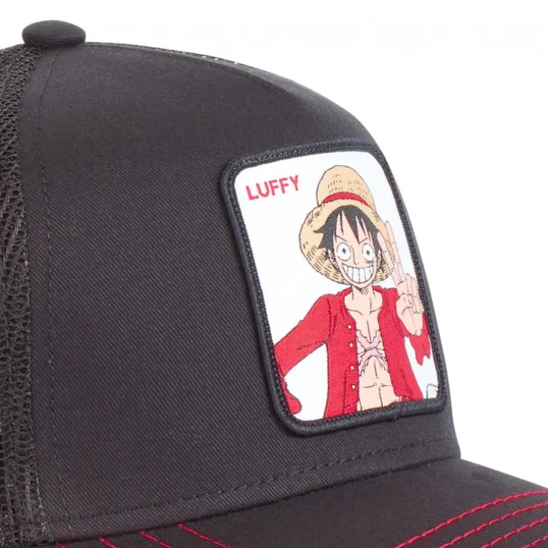 Casquette Trucker One Piece Luffy Snapback Noir Capslab