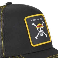 Casquette Trucker One Piece Snapback Noir Capslab