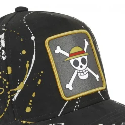 Casquette Trucker One Piece Snapback Noir Capslab
