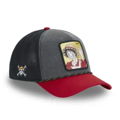Casquette Trucker One Piece Luffy Snapback - Noire - Capslab