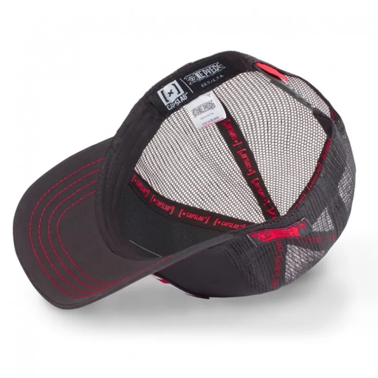 Casquette Trucker One Piece Luffy Snapback Noir Capslab