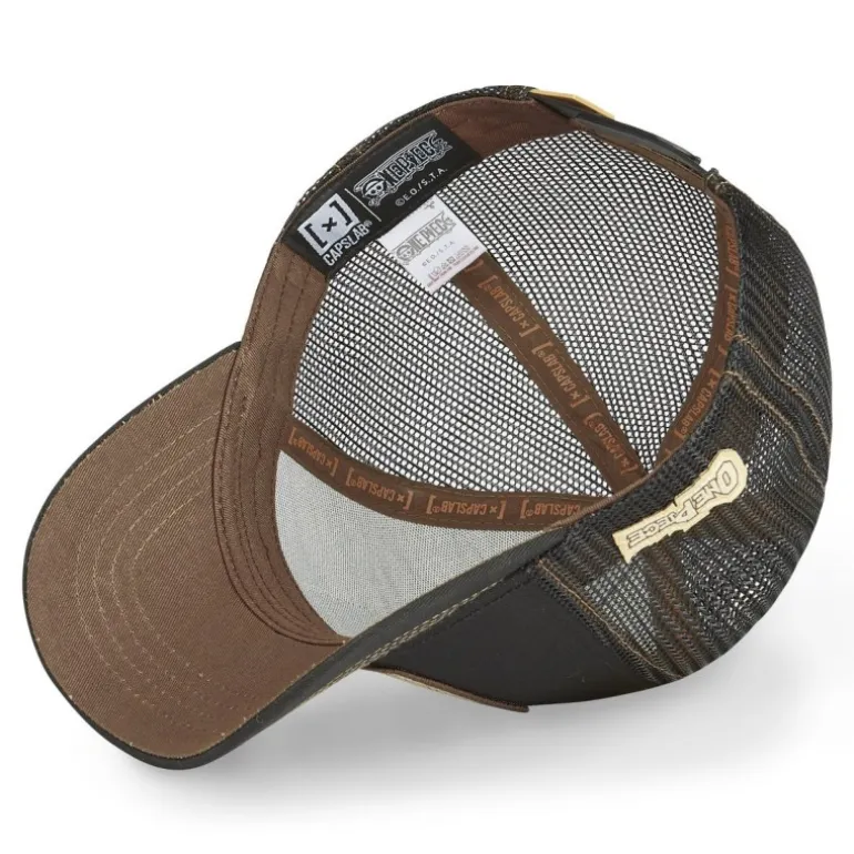 Casquette Trucker One Piece Luffy Snapback Noir Capslab
