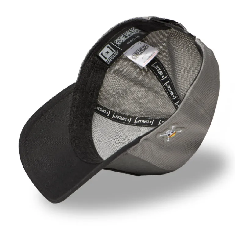 Casquette Trucker One Piece Luffy, Roronoa Zoro, Nami, Sanji Snapback Grise - Capslab