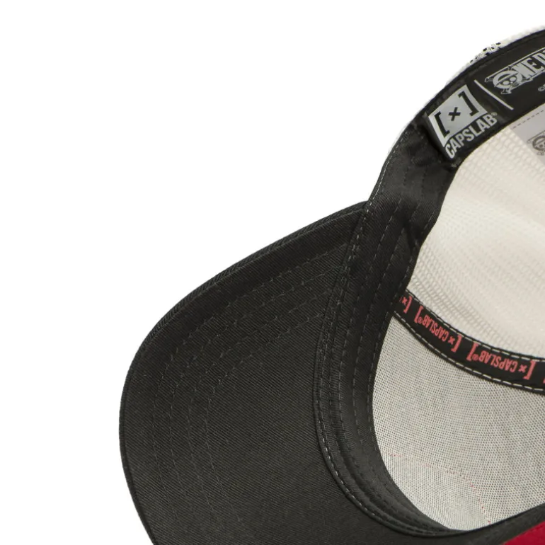 Casquette Trucker One Piece Luffy Snapback Rouge - Capslab