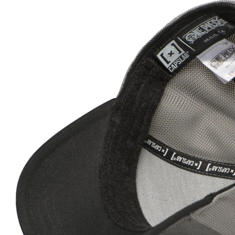 Casquette Trucker One Piece Luffy, Roronoa Zoro, Nami, Sanji Snapback Grise - Capslab
