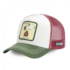 Casquette Trucker Peanuts Snoopy Snapback Beige Capslab
