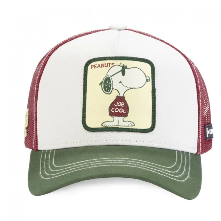 Casquette Trucker Peanuts Snoopy Snapback Beige Capslab