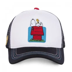 Casquette Trucker Peanuts Snoopy Snapback Blanc Capslab