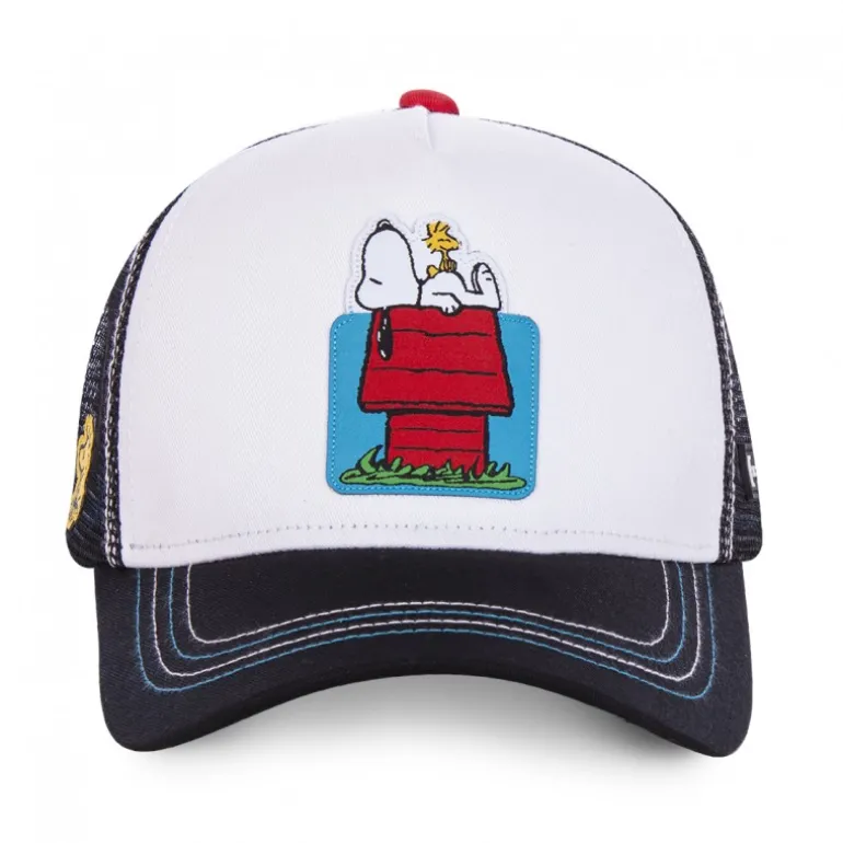 Casquette Trucker Peanuts Snoopy Snapback Blanc Capslab