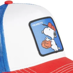 Casquette Trucker Peanuts Snoopy Snapback Blanc Capslab