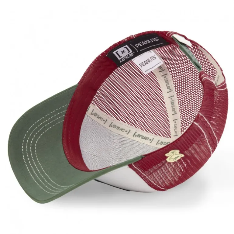 Casquette Trucker Peanuts Snoopy Snapback Beige Capslab
