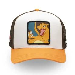 Casquette Trucker Pokemon Dracaufeu Snapback Orange - Capslab