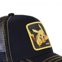 Casquette Trucker Pokemon Pikachu Snapback Noir Capslab