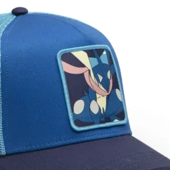 Casquette Trucker Pokemon Greninja Snapback Bleue - Capslab