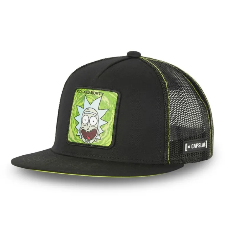 Casquette Trucker Rick And Morty Snapback Noir Capslab
