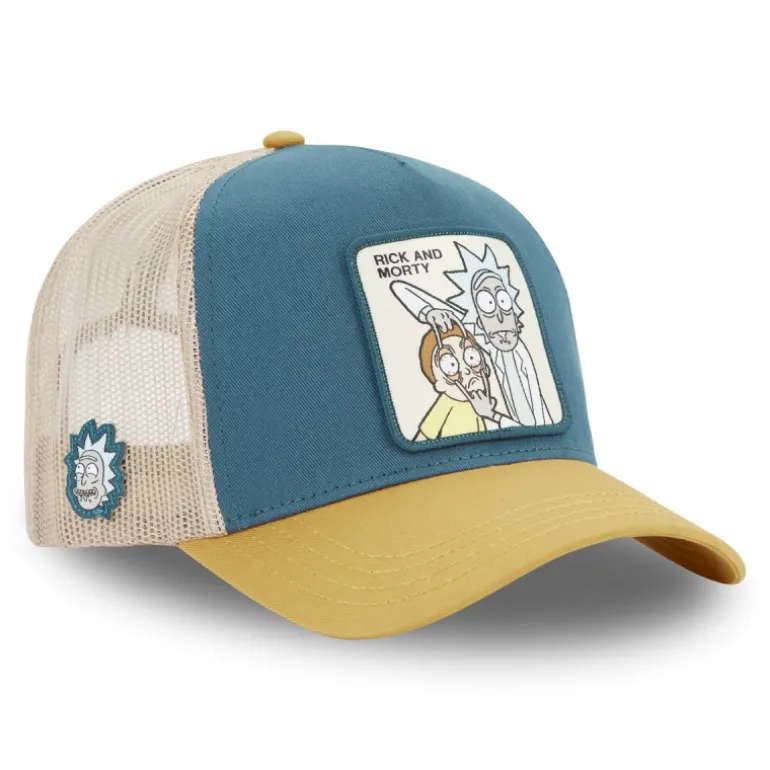 Casquette Trucker Rick Et Morty Snapback Bleue - Capslab