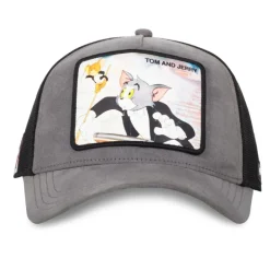 Casquette Trucker Tom And Jerry Snapback - Grise - Capslab