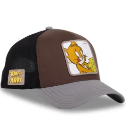 Casquette Trucker Tom And Jerry Snapback - Marron - Capslab