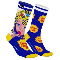 Paire de chaussettes tennis dépareillées Bleu Chupa Chups - Capslab