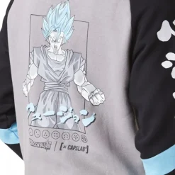 Sweat Dragon Ball Super Vegetto Homme Gris Capslab