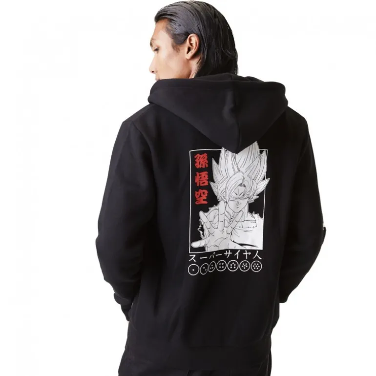 Sweat Dragon Ball Z Goku Homme Noir Capslab