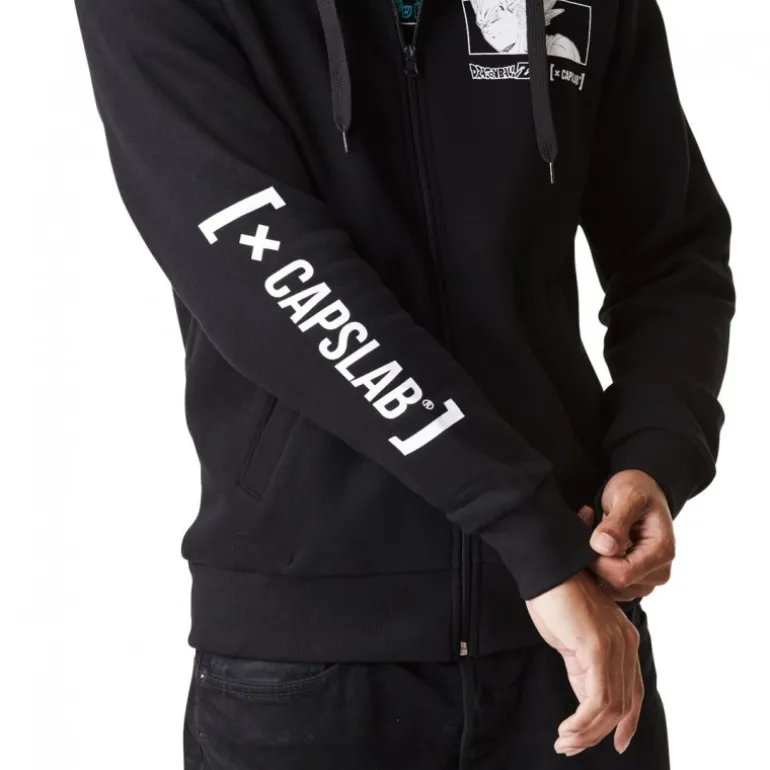 Sweat Dragon Ball Z Vegeta Homme Noir Capslab