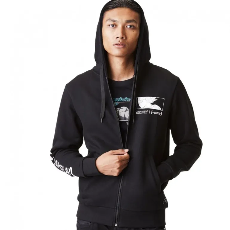 Sweat Dragon Ball Z Vegeta Homme Noir Capslab