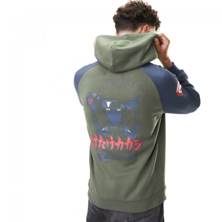 Sweat Naruto Shippuden Kakashi Homme Vert Capslab