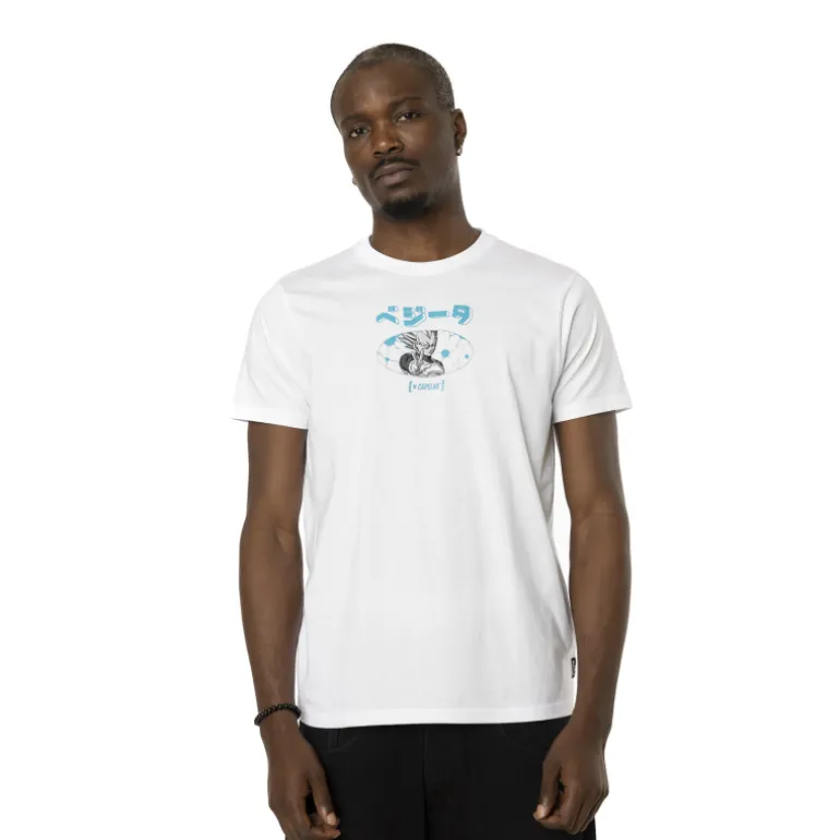 T-shirt Blanc Dragon Ball Super Vegeta Homme - Capslab